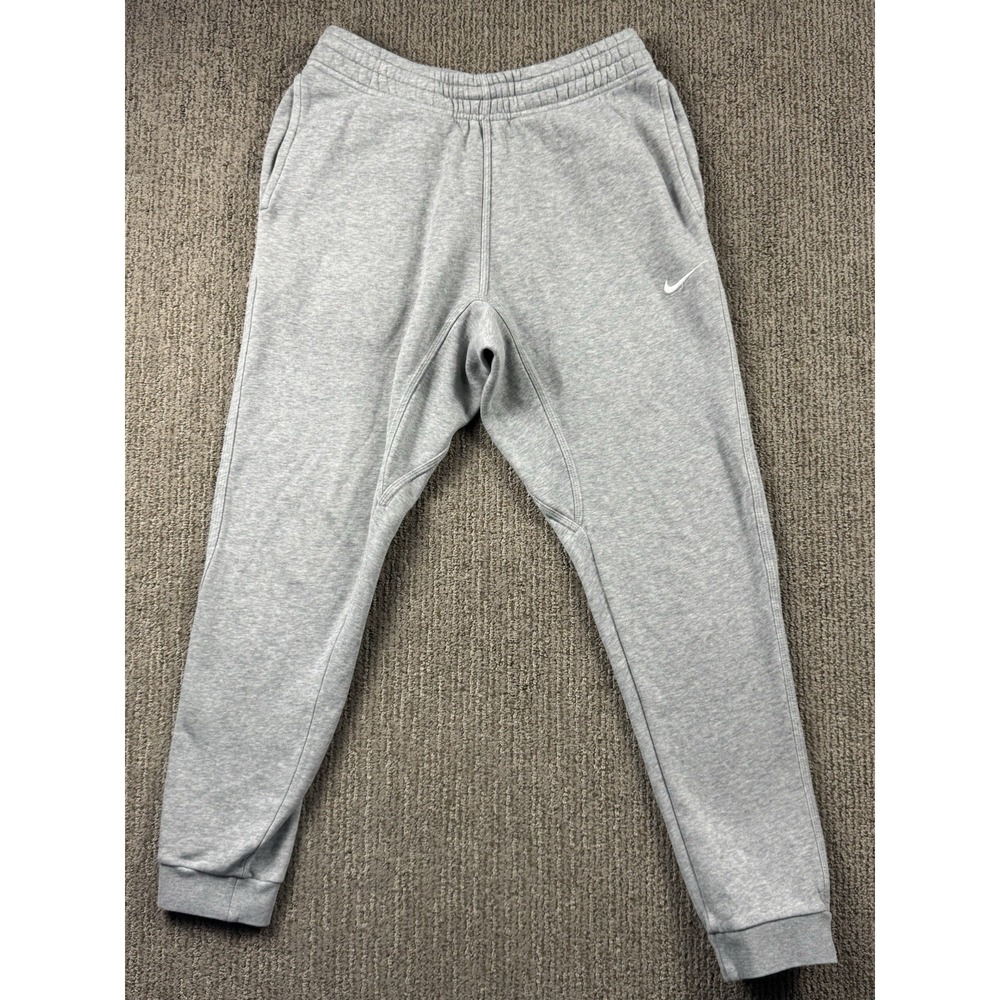 Nike Mens M Sportswear Club Fleece Jogger Pants Sweatpants Gusset Grey